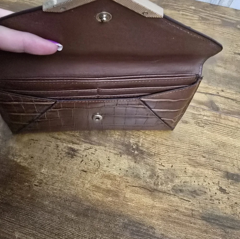 Aldo Brown Wallet Clutch